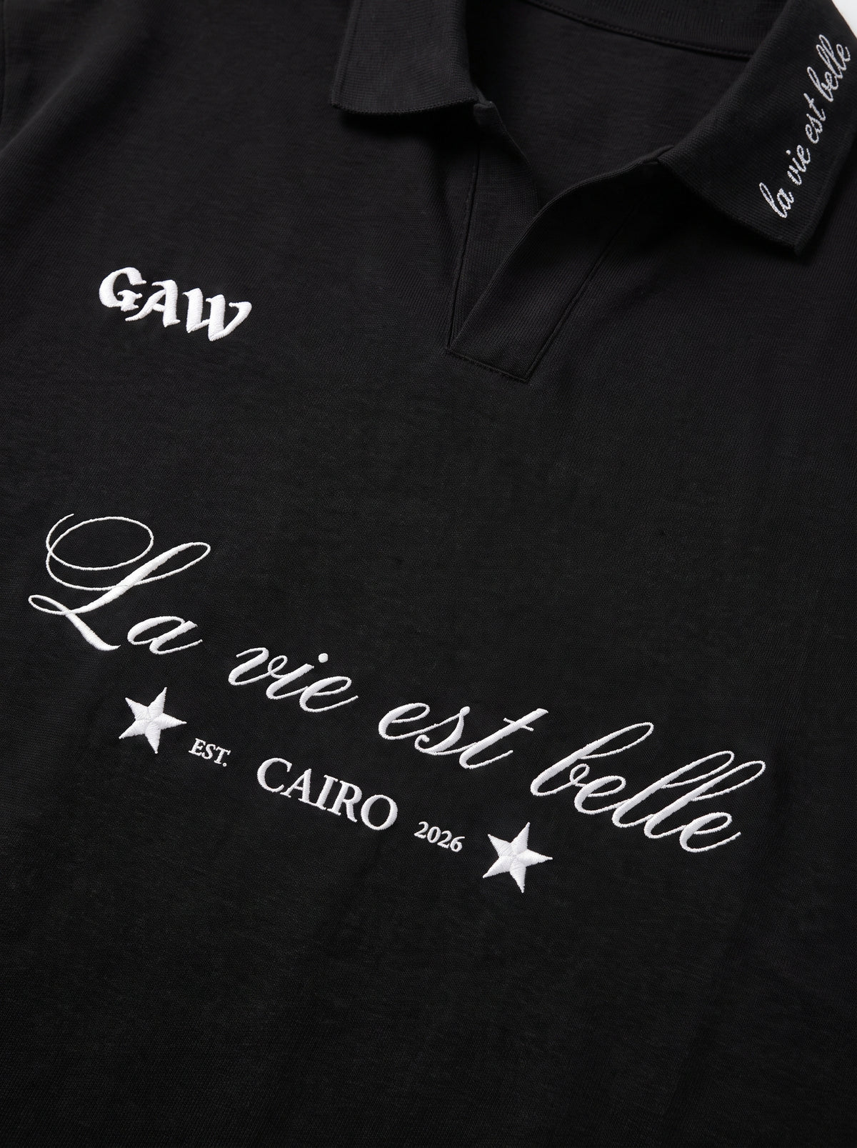 La Vie Est Belle Polo - Black