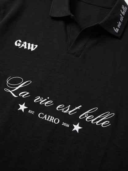 La Vie Est Belle Polo - Black