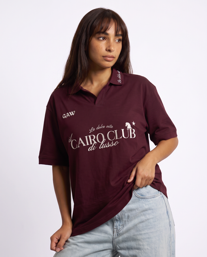 The Cairo Club Polo - Burgundy