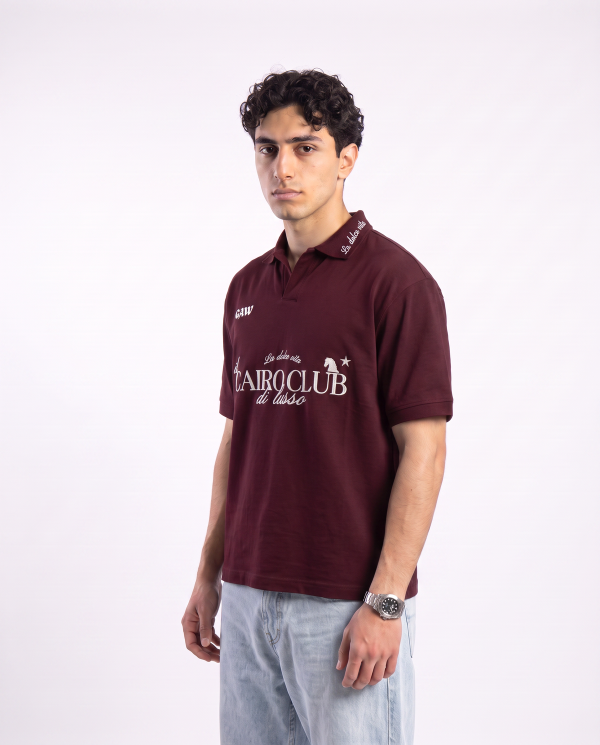 The Cairo Club Polo - Burgundy