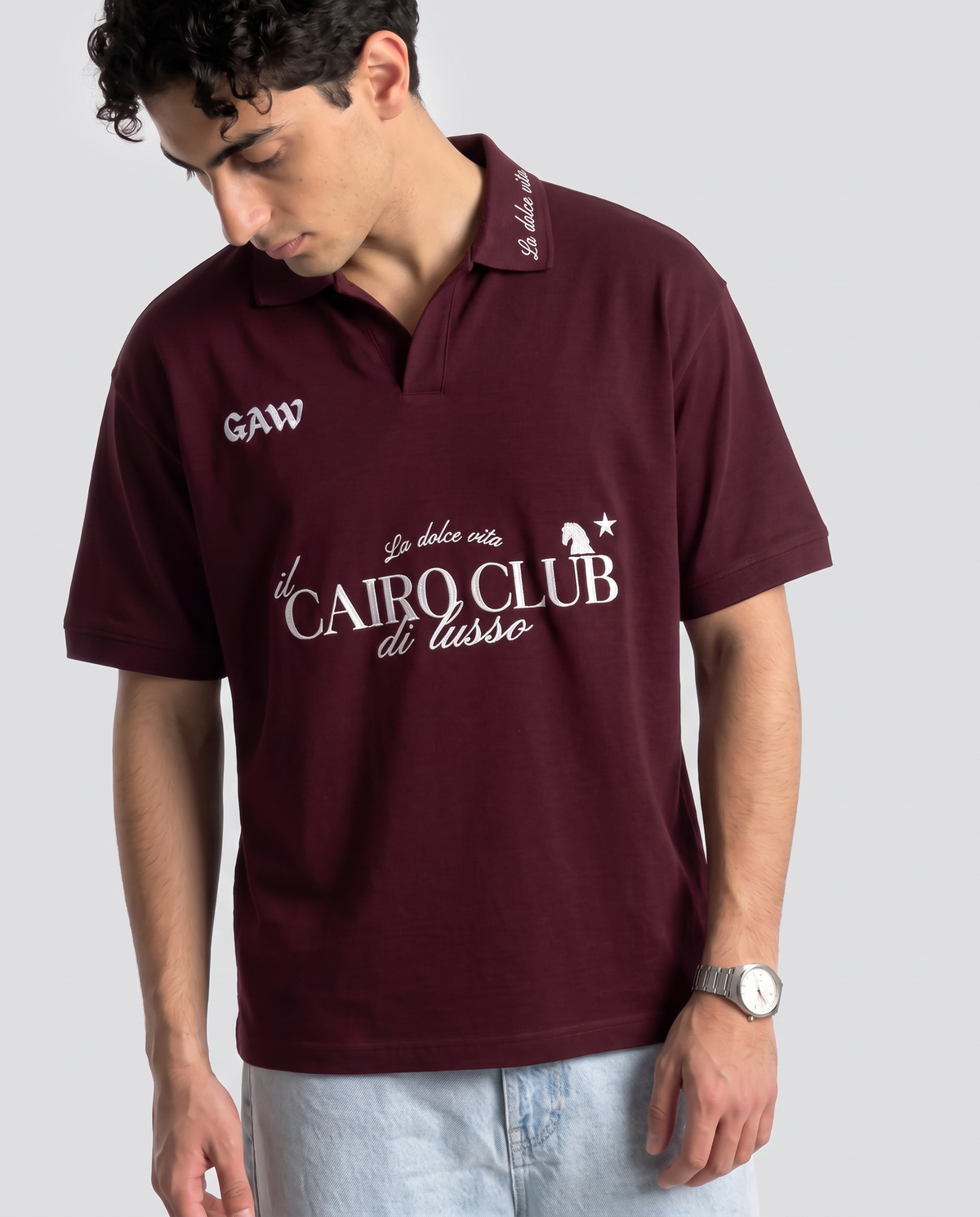 The Cairo Club Polo - Burgundy