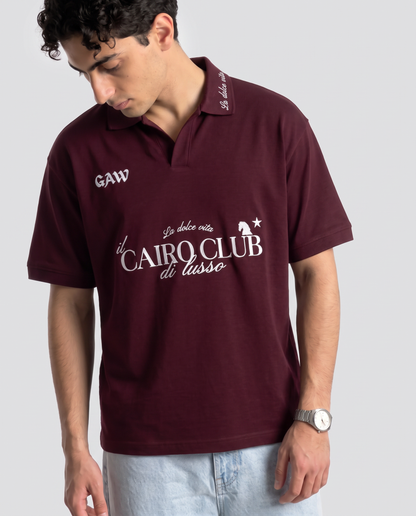 The Cairo Club Polo - Burgundy