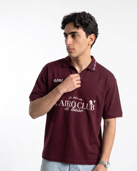 The Cairo Club Polo - Burgundy