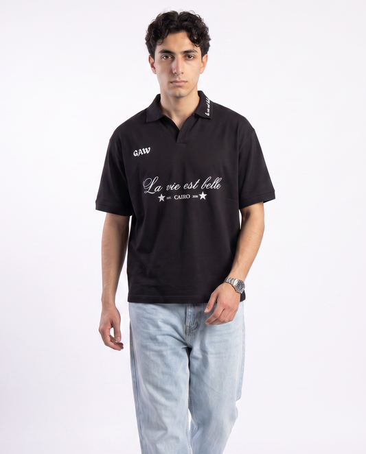 La Vie Est Belle Polo - Black
