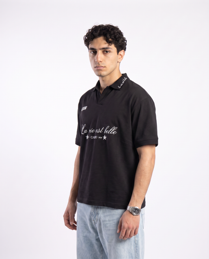La Vie Est Belle Polo - Black